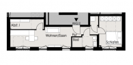 Erstbezug - Moderne 2-Zimmer-Wohnung mit Stellplatz - Grundriss