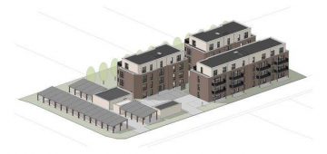 Baugrundstück mit Baugenehmigung für 3 MFH // 30 Wohnungen und 30 Außenstellplätzen // Osnabrück, 49086 Osnabrück, Grundstück