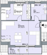 Helle & modernisierte 2-Zimmer-Wohnung mit großem Balkon in Donnerschwee - Grundriss