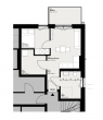 Erstbezug: Hochwertige 2-Zimmer-Wohnung mit Balkon - Grundriss