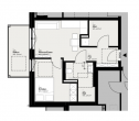 Erstbezug: Helle 2-Zimmer-Wohnung mit Balkon und hochwertiger Ausstattung - Grundriss