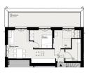 Exklusive 2-Zimmer-Wohnung mit großzügiger Dachterrasse im Erstbezug - Grundriss