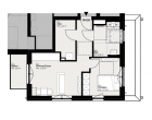 Helle 2-Zimmer-Dachgeschosswohnung mit Stellplatz und Balkon - Grundriss
