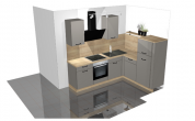 Erstbezug - Moderne 2-Zimmer-Wohnung mit Terrasse und eigenem Gartenanteil - Küche