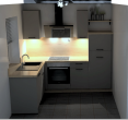 Neubauwohnung im Erstbezug: 2-Zimmer-Wohnung mit Balkon und Einbauküche - Küche