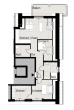 Erstbezug! Großzügige 4-Zimmer-Wohnung mit Balkon und Stellplatz - Grundriss