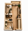 Neubau-Mikroapartment in Uninähe // Teilmöbliert & KfW 40 QNG - 3D Grundriss neu...png